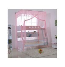 Generic Double Decker Mosquito Net Free Size- (Pink)
